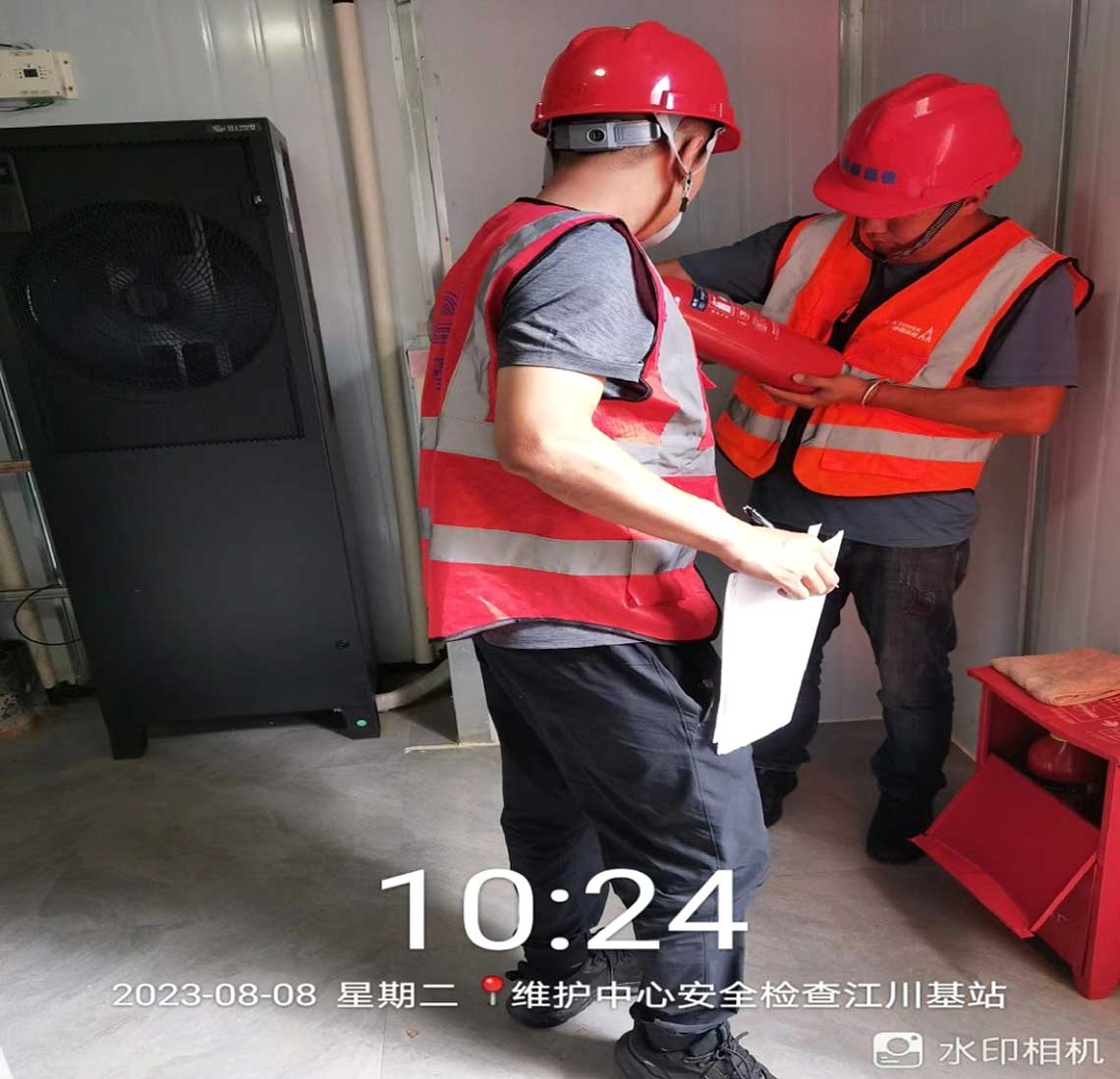 江川项目部基站安全查抄